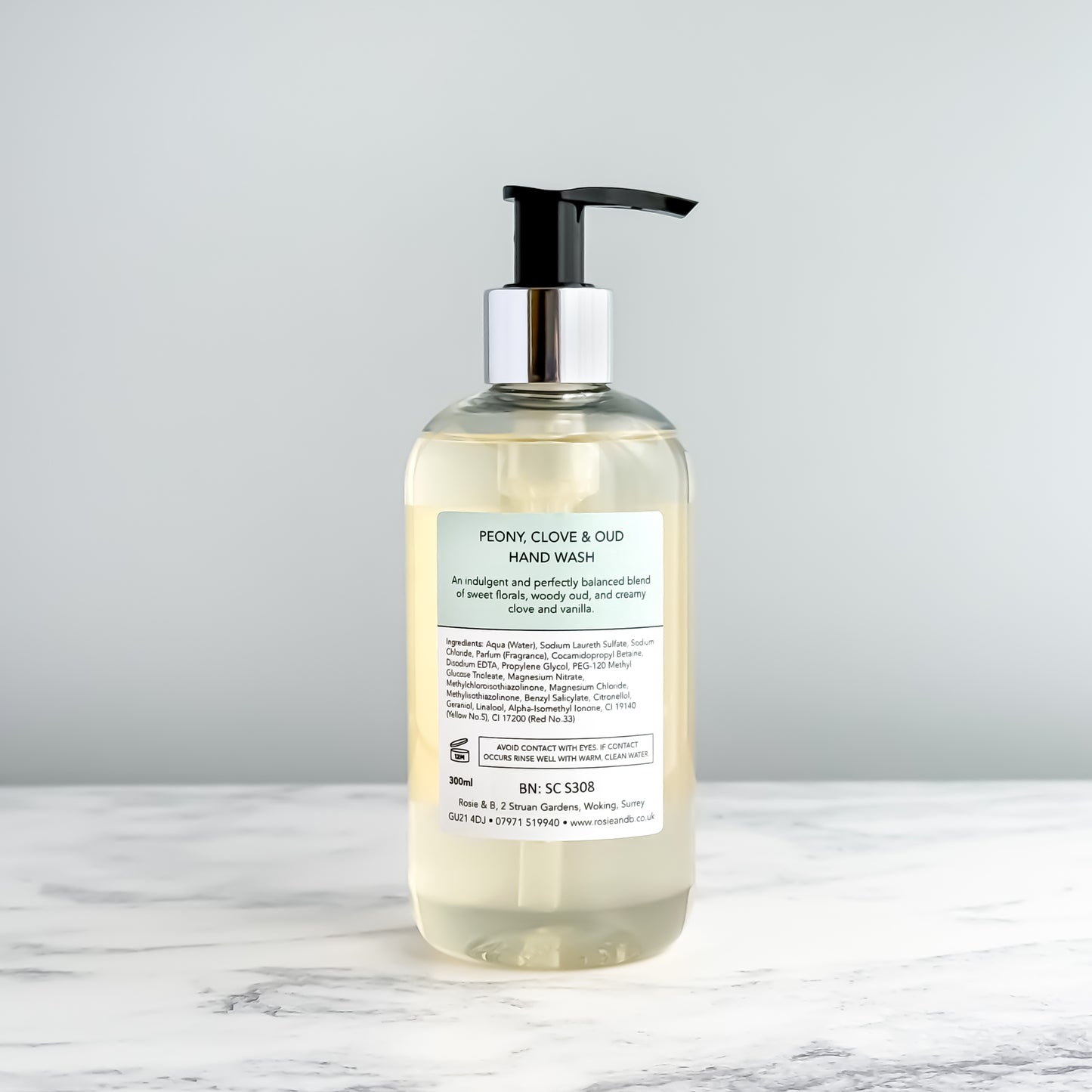 Peony, Clove & Oud Gift Box — Hand Wash and Hand & Body Lotion