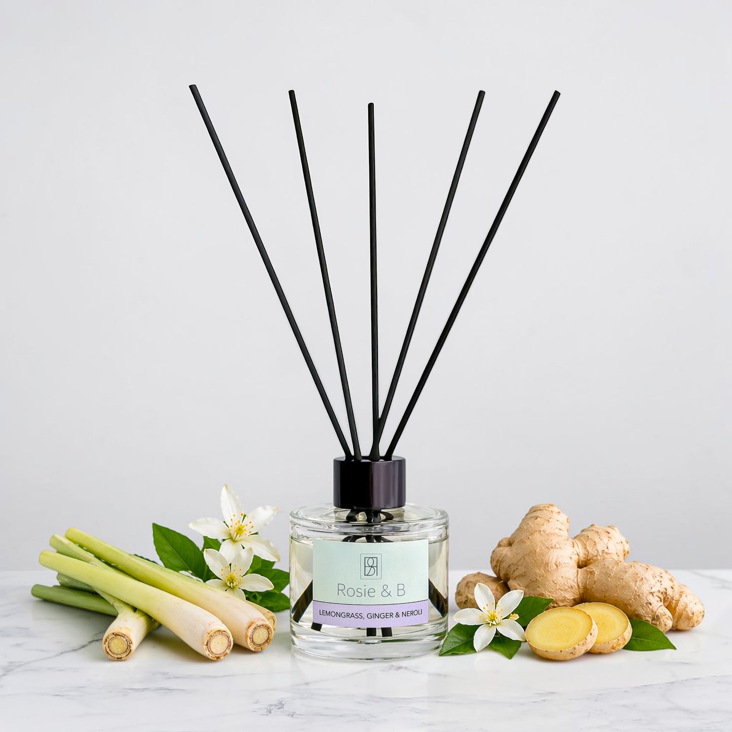 Lemongrass, Ginger & Neroli reed diffuser