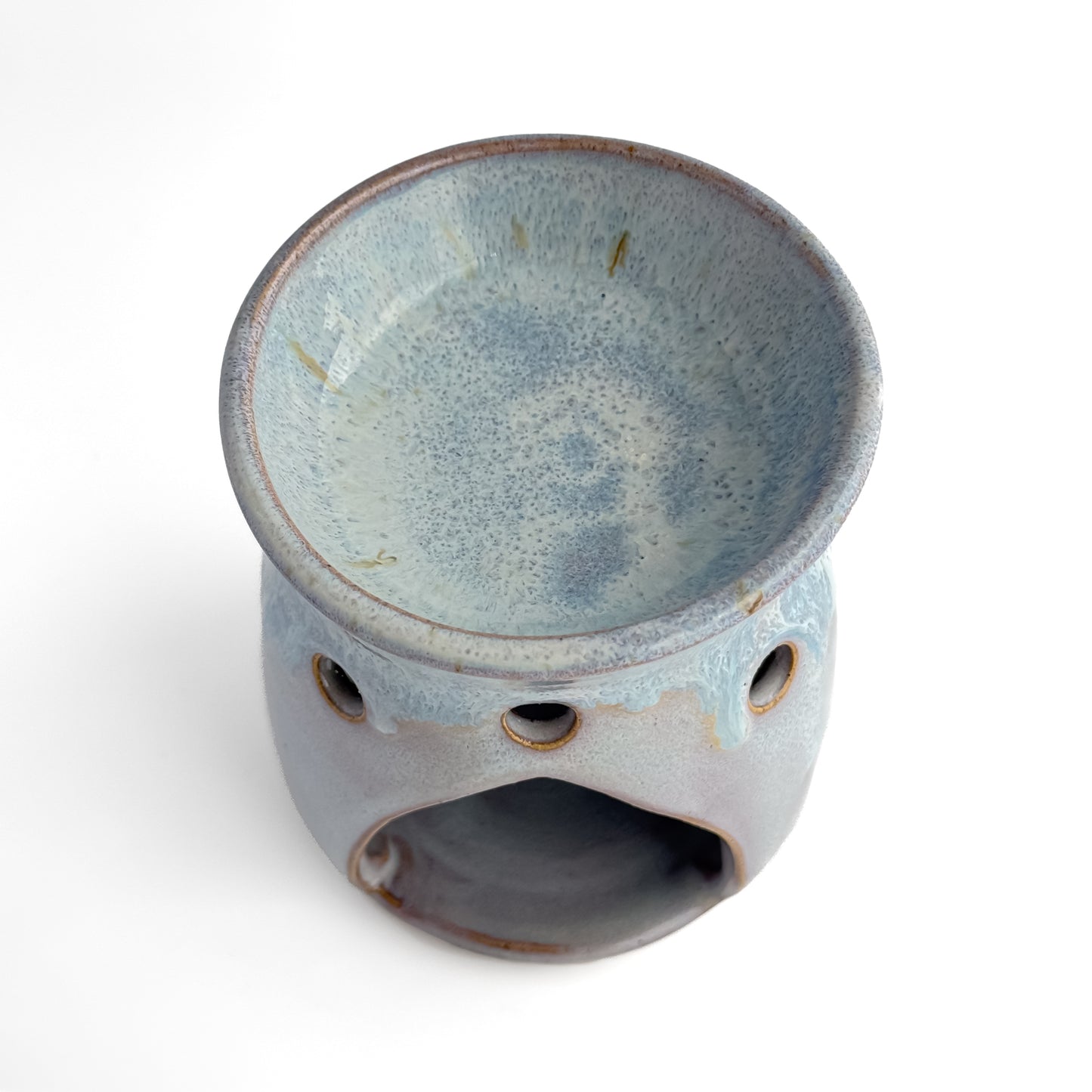 Leonore ceramic wax melt warmer in Lavender Haze