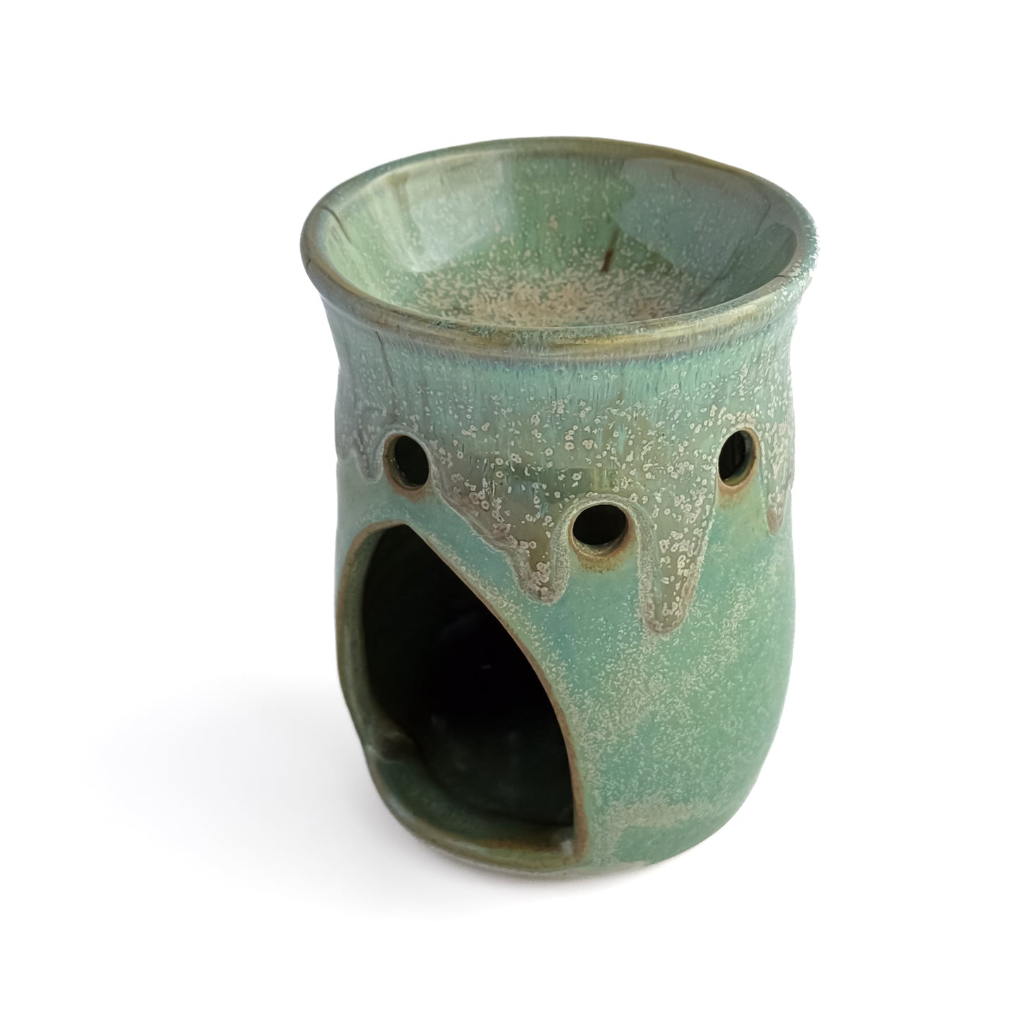 Leonore ceramic wax melt warmer in Hazel Green