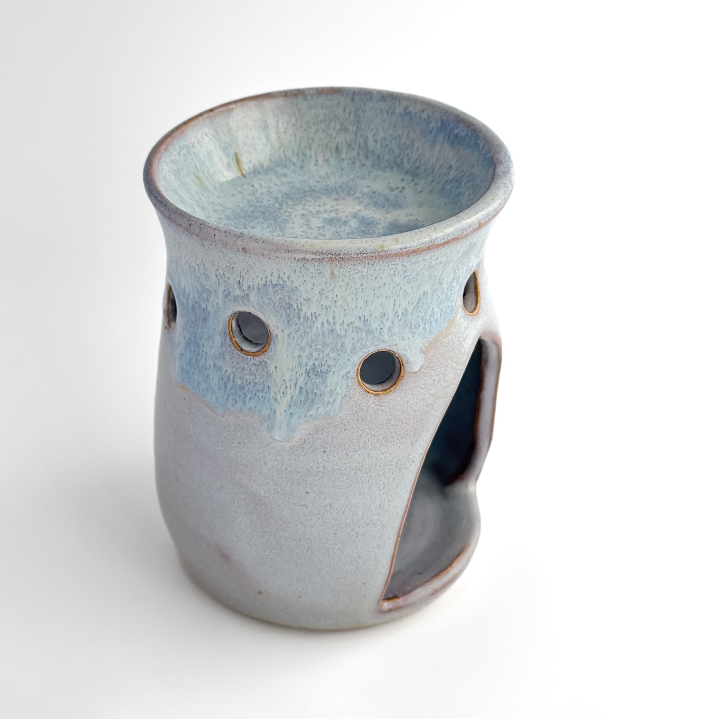 Leonore ceramic wax melt warmer in Lavender Haze