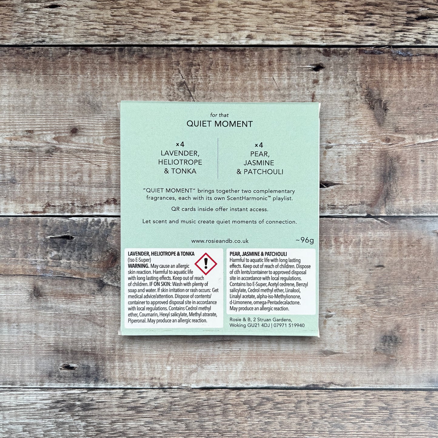 for that Quiet Moment - product sleeve back