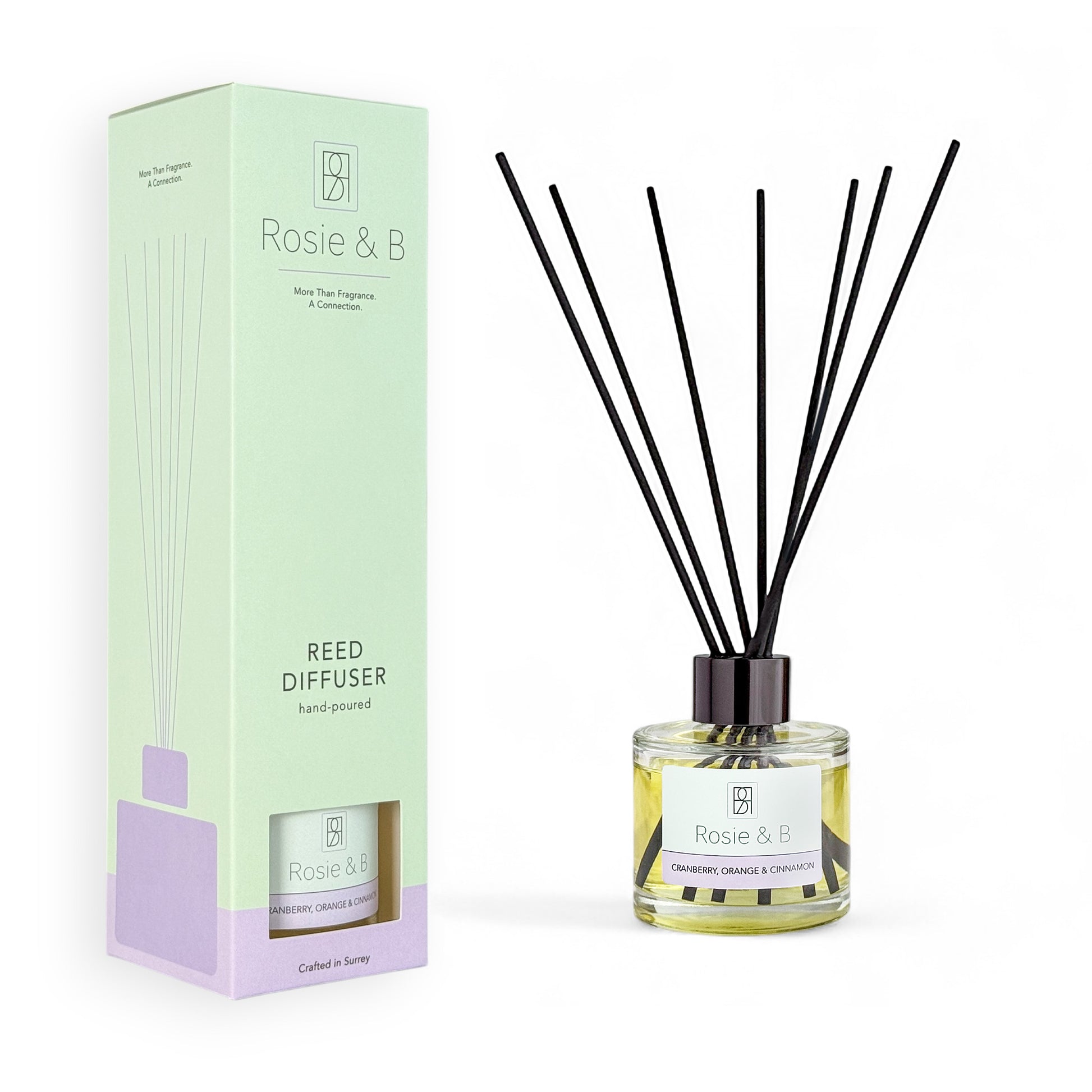 Cranberry, Orange & Cinnamon Reed Diffuser box and bottle