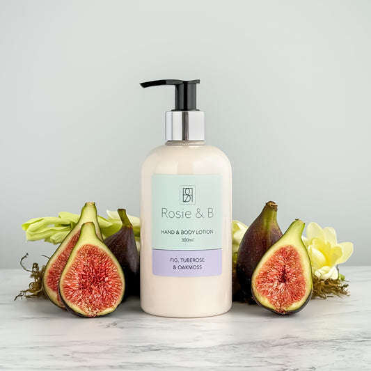 Fit, Tuberose & Oakmoss Hand & Body Lotion bottle