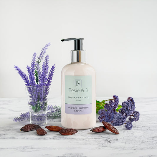 Rosie & B Lavender, Heliotrope & Tonka Hand & Body Lotion