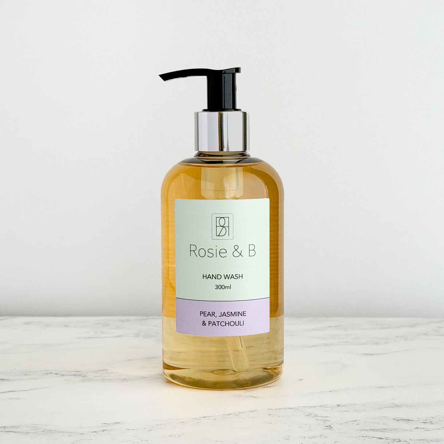 Pear, Jasmine & Patchouli Hand Wash bottle, front