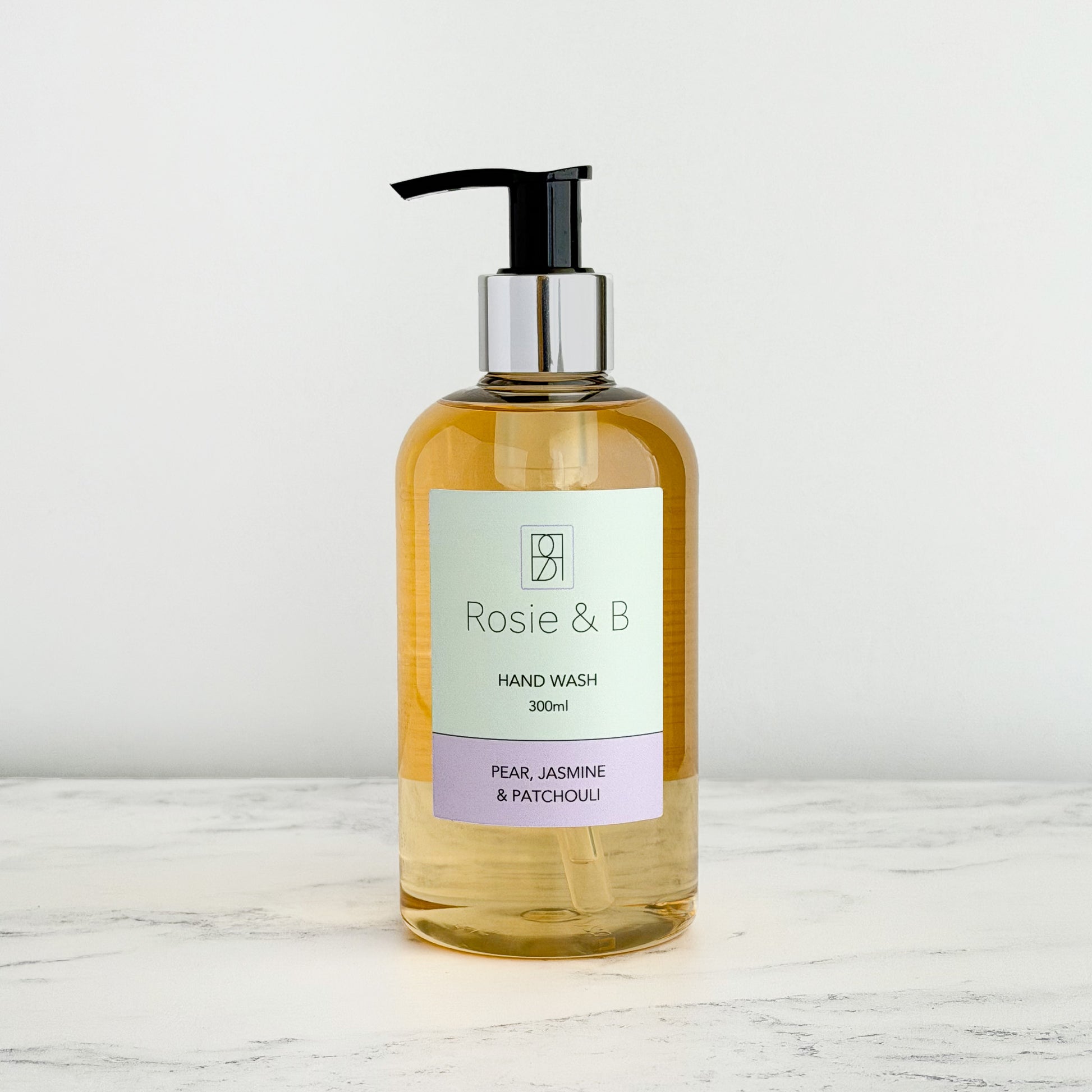 Pear, Jasmine & Patchouli Hand Wash bottle, front
