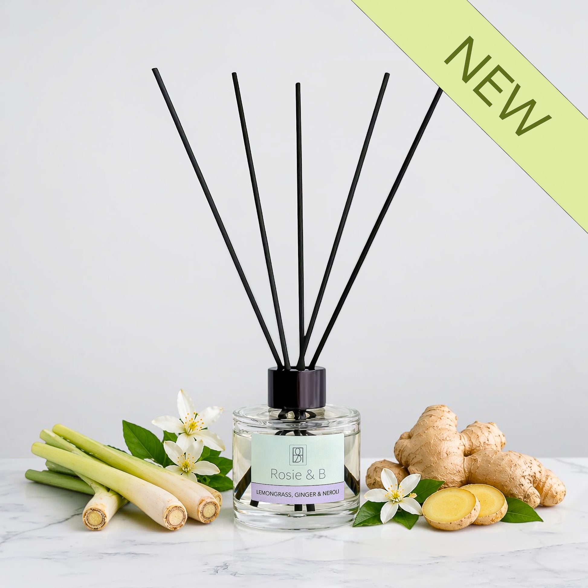 Lemongrass, Ginger & Neroli reed diffuser