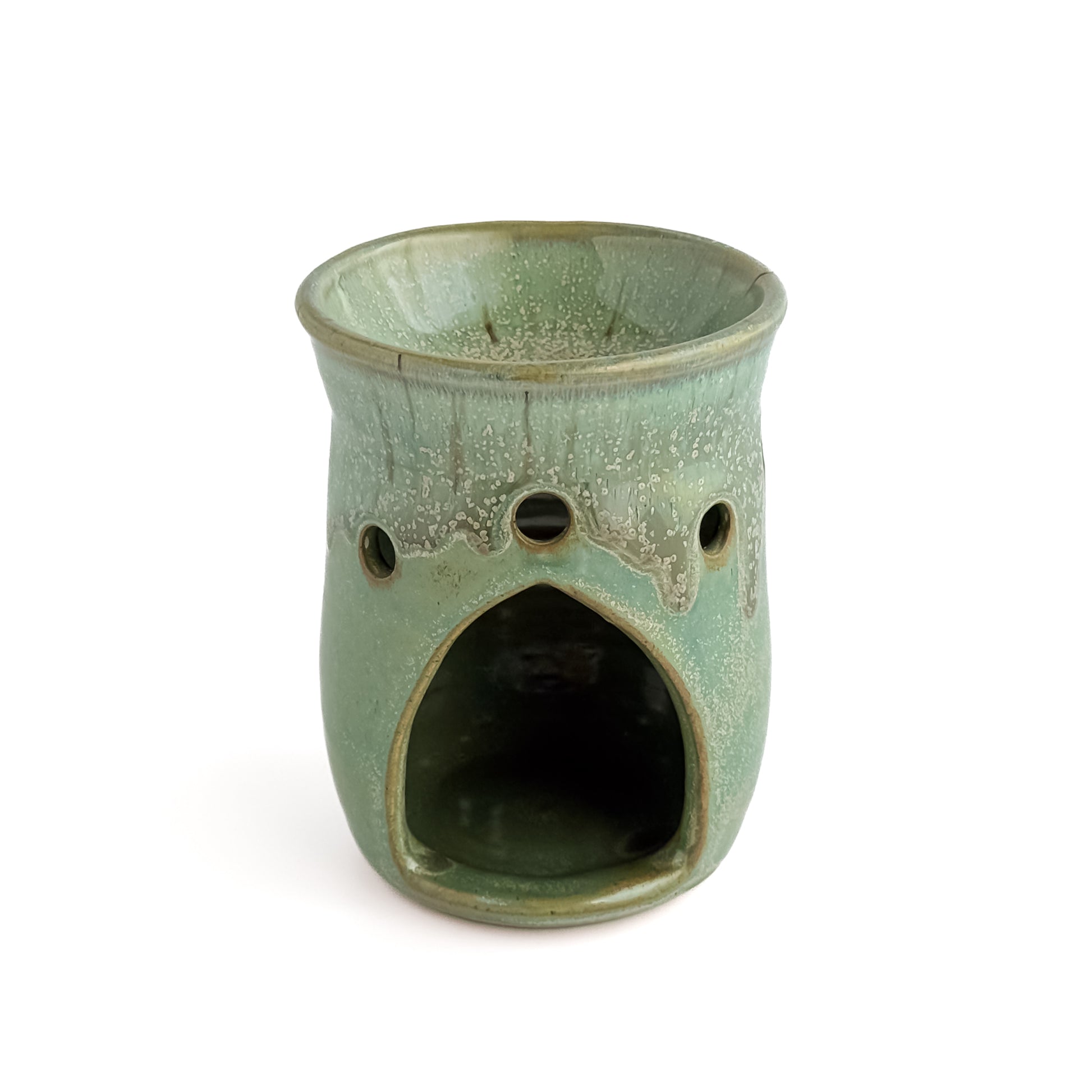 Leonore ceramic wax melt warmer in Hazel Green