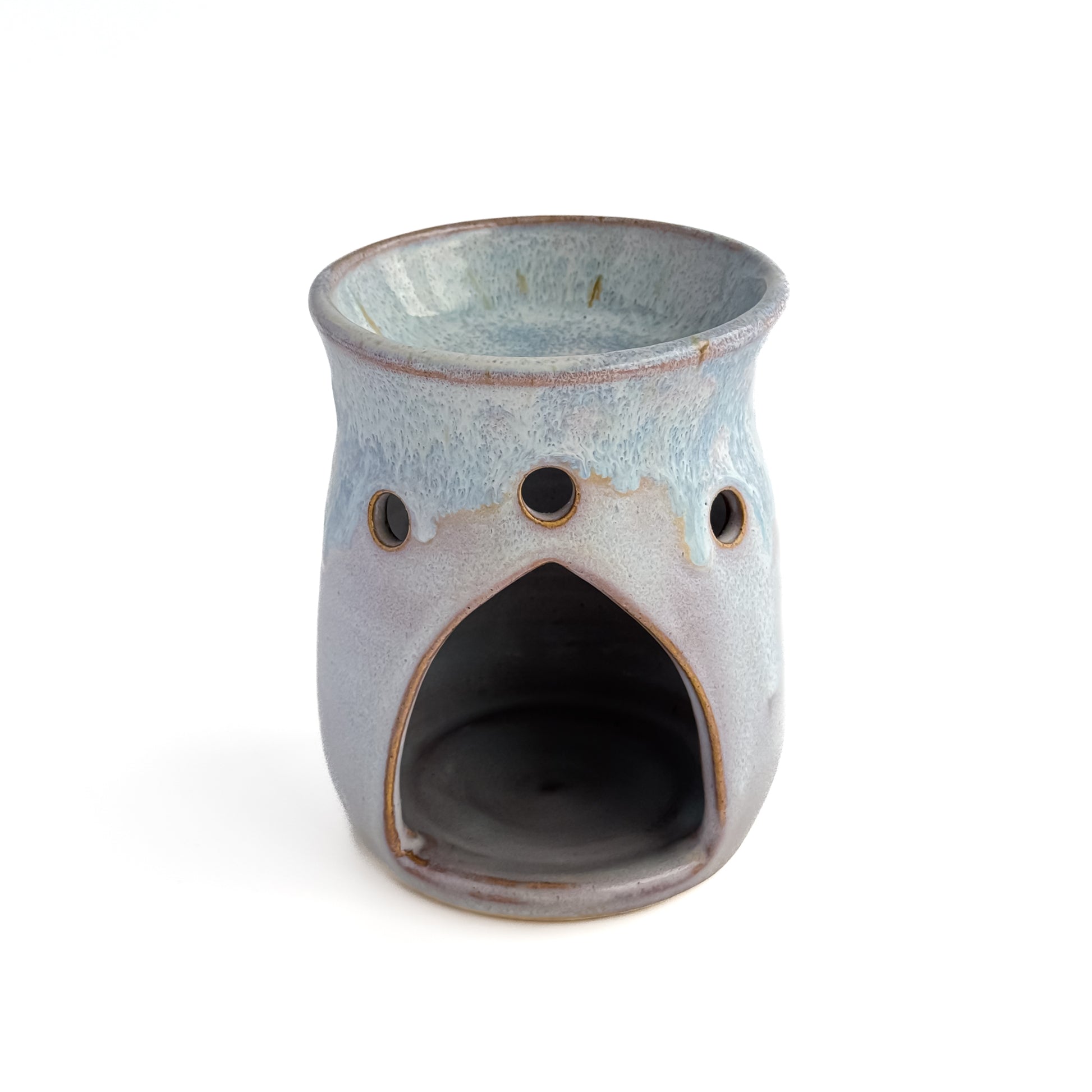 Leonore ceramic wax melt warmer in Lavender Haze