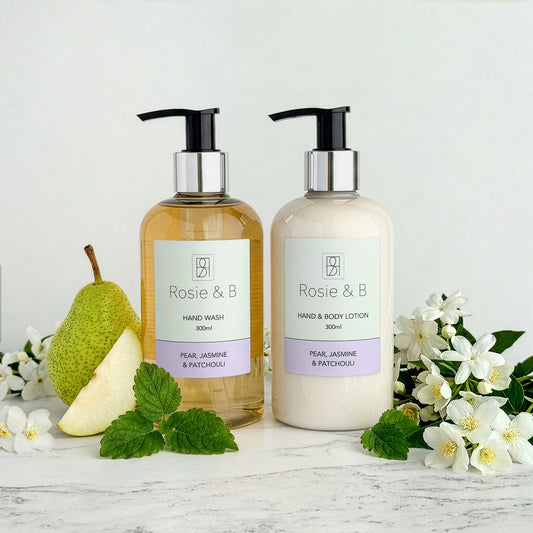 Pear, Jasmine & Patchouli Hand & Body Set