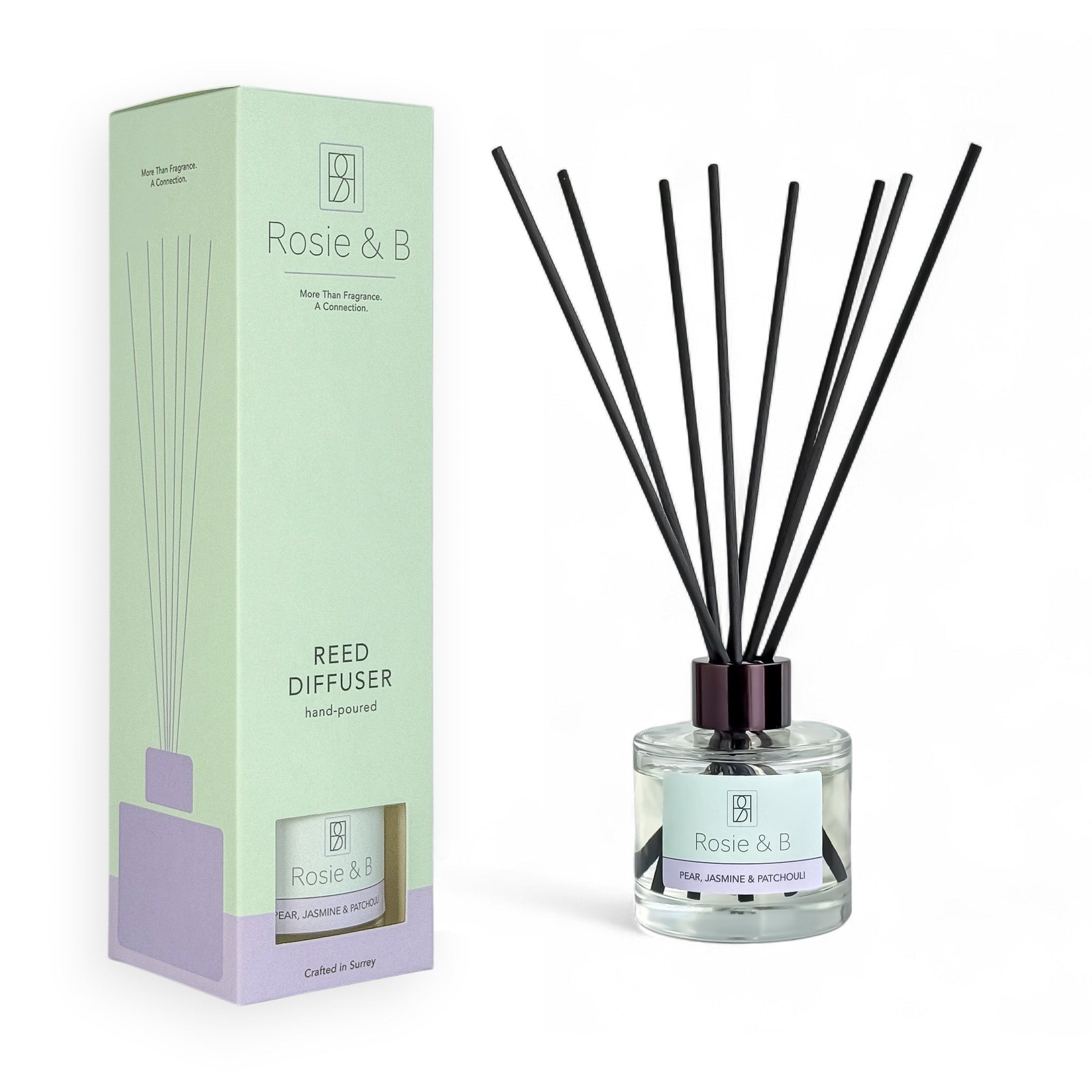 Pear, Jasmine & Patchouli Reed Diffuser – Rosie & B