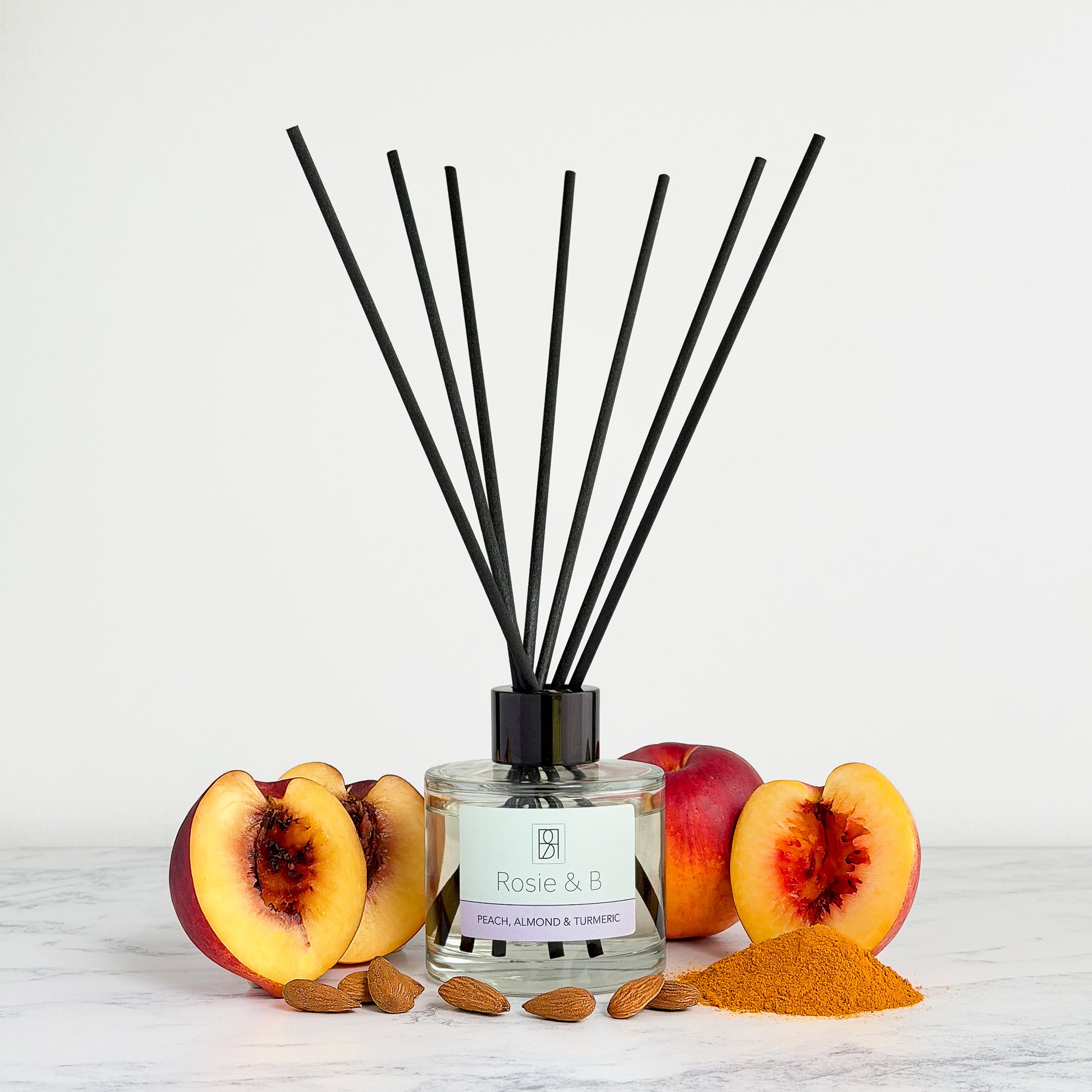 Peach, Almond & Turmeric reed diffuser