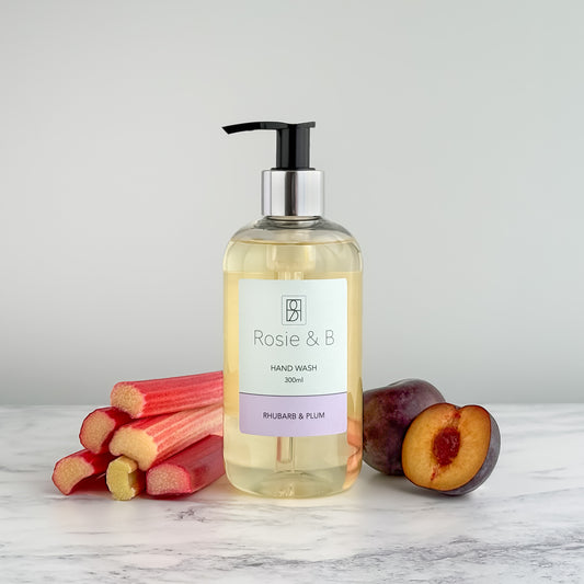Rhubarb & Plum Hand Wash bottle