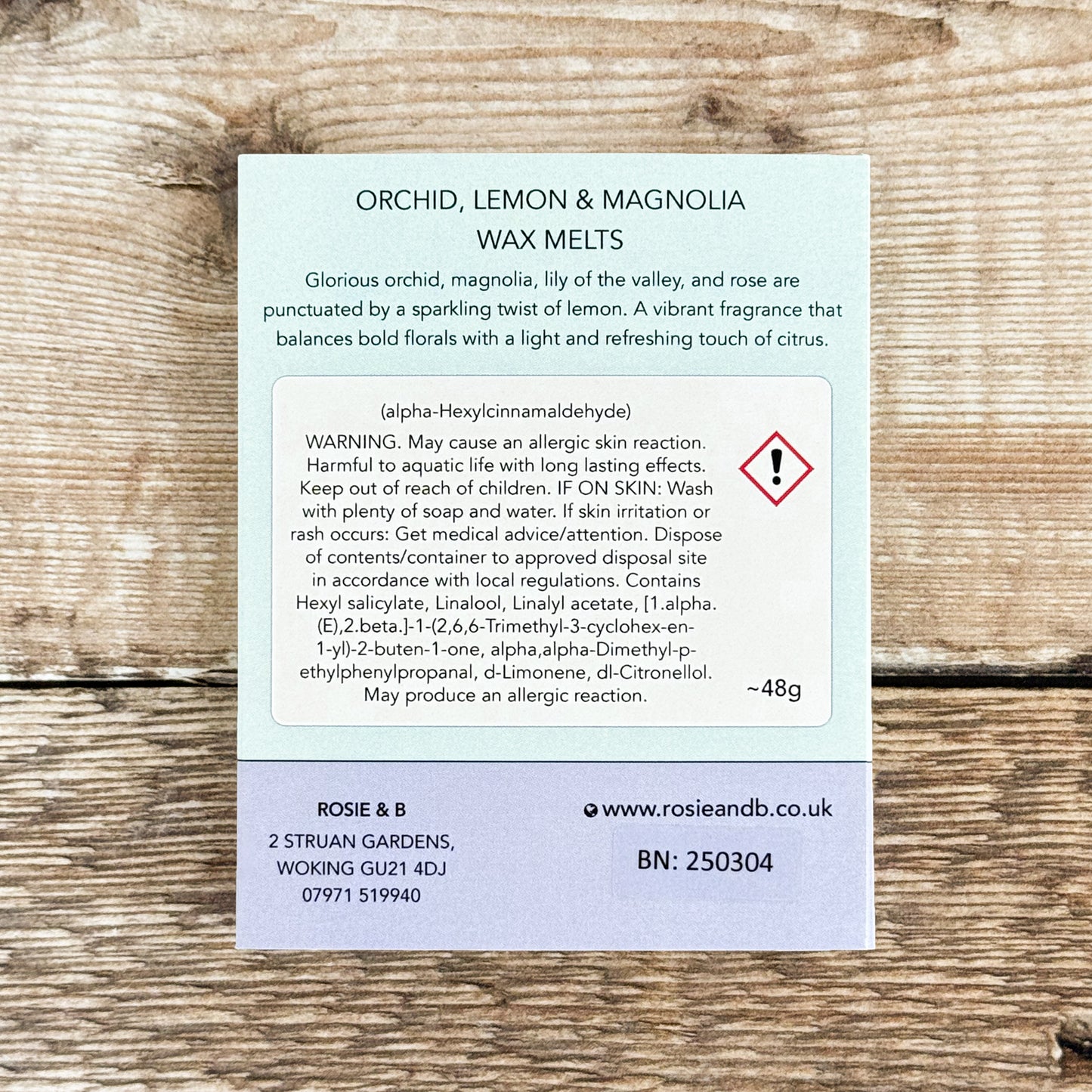 Orchid, Lemon & Magnolia Wax Melts