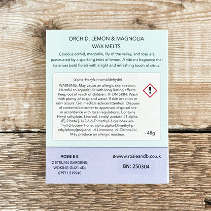 Orchid, Lemon & Magnolia Wax Melts
