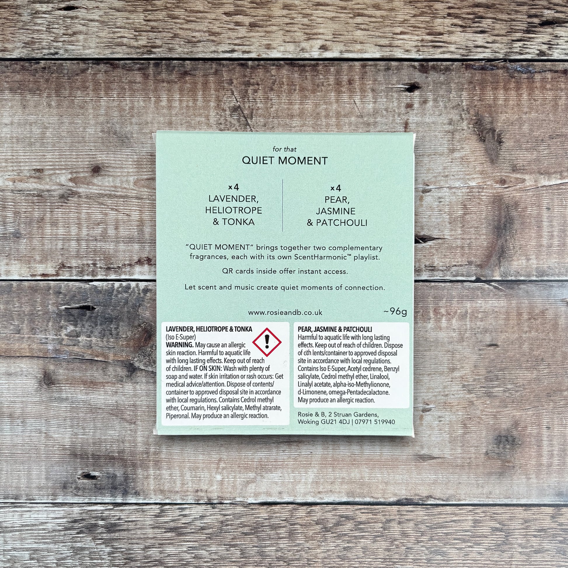 for that Quiet Moment - product sleeve back